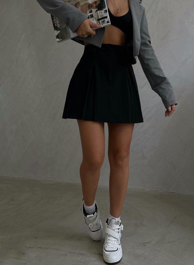 Mini Skirt With Pleats