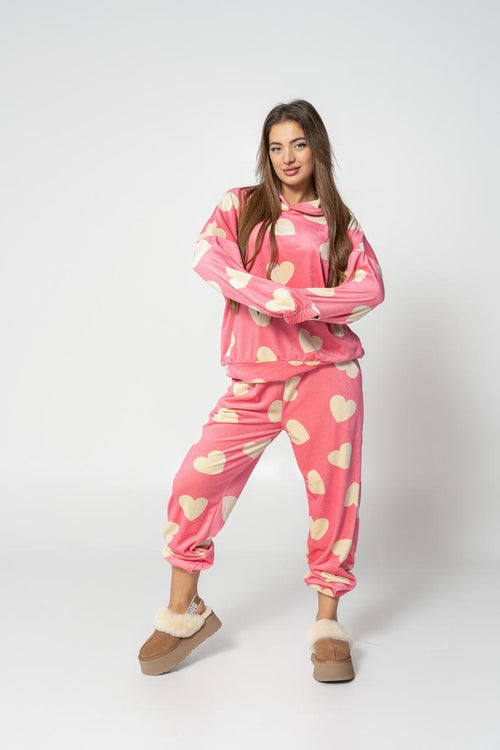 Cozy n cute pjs pink set