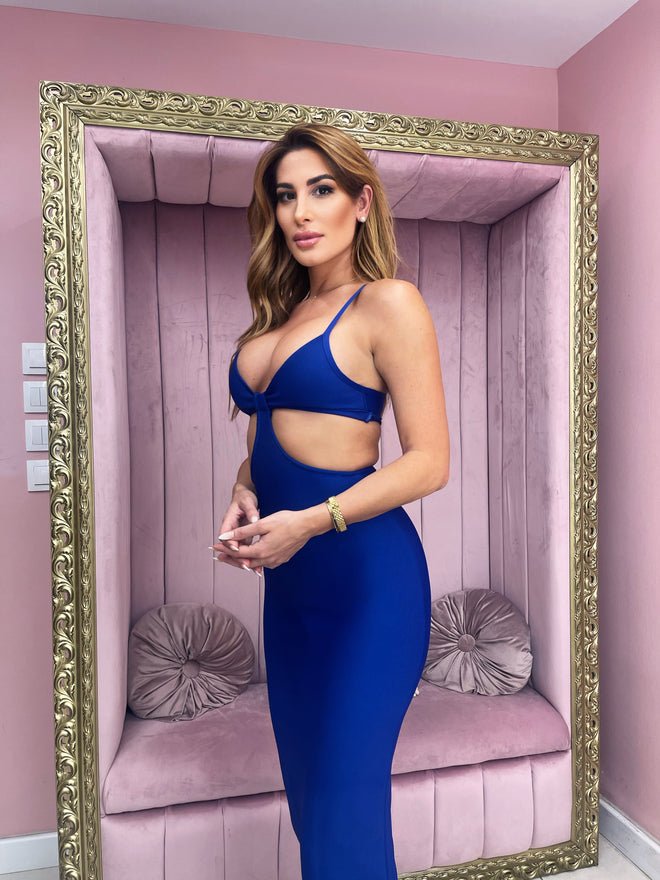 Blue ocean bandage dress