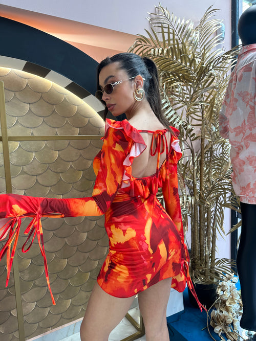 Hawai red dress