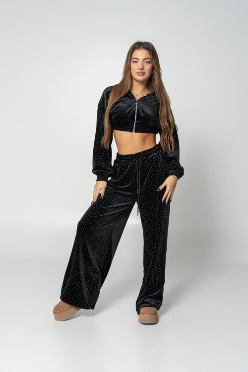 black kiss velvet set