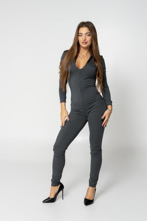 catty grey jumpsuit