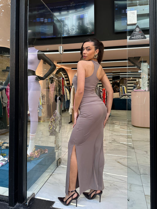 Soleil light brown dress