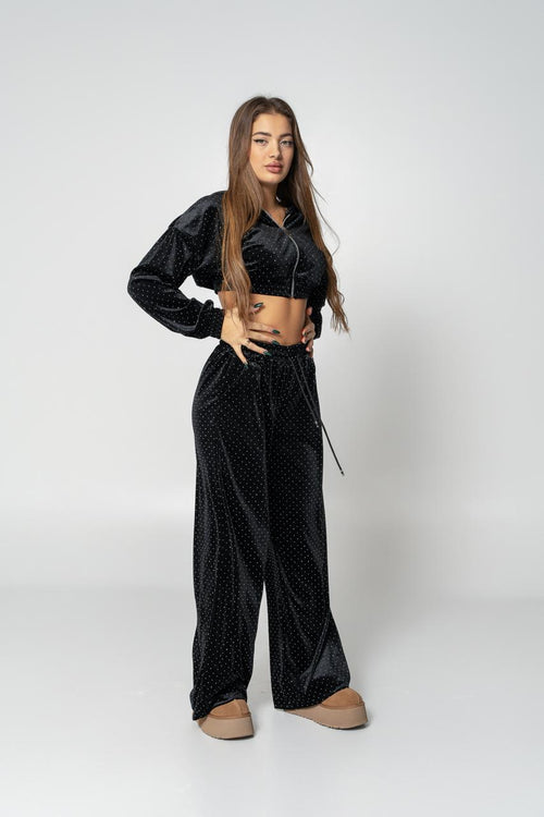 black kiss velvet set