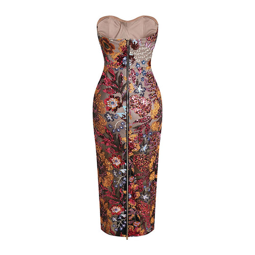 Flower Fiorencia Printed black dress