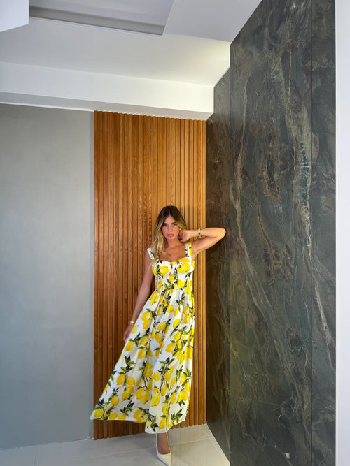 Lemon midi dress