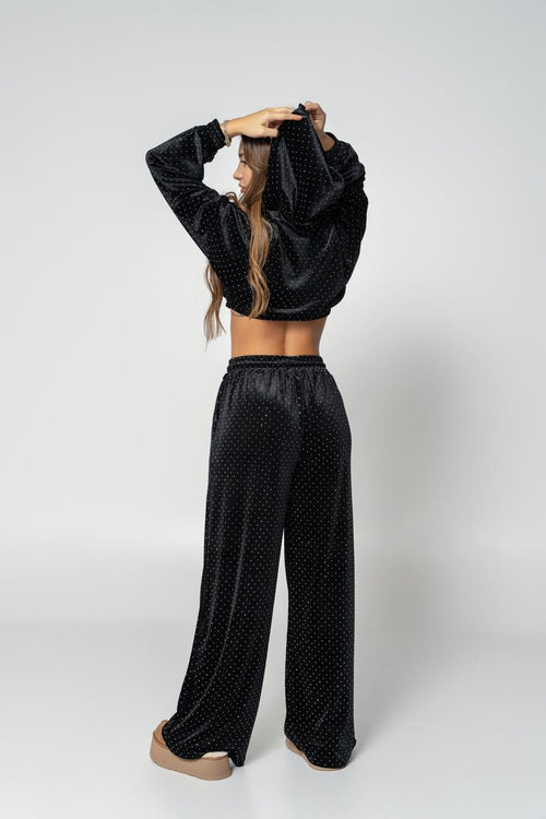 black kiss velvet set