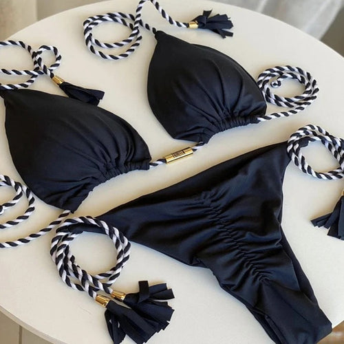 Black love bikini