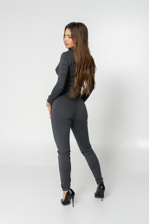 catty grey jumpsuit