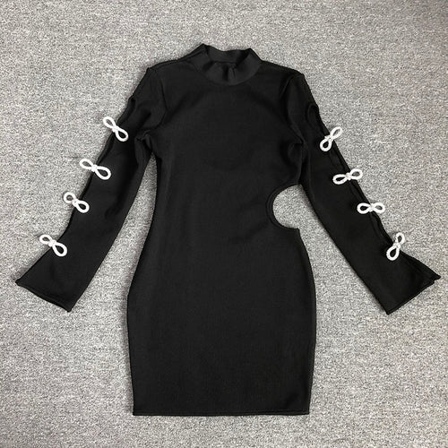 Zelina Black cut out Dress