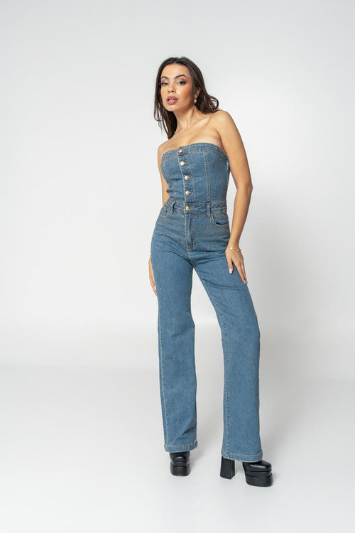 nolita jean jumpsuit stras