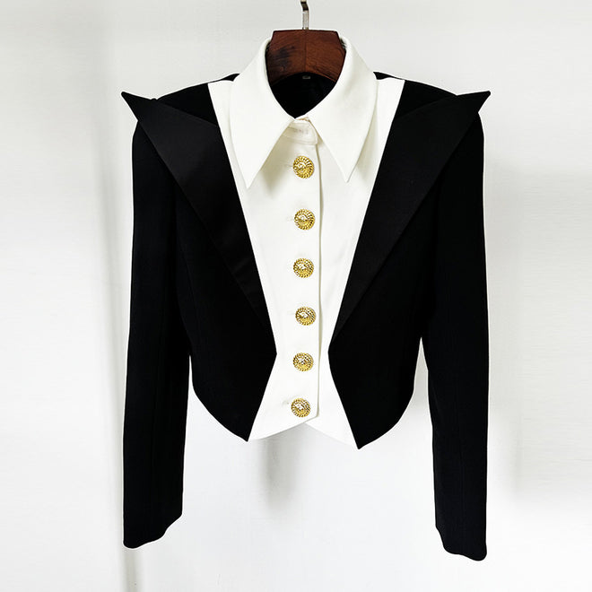 Balman Black n white Blazer