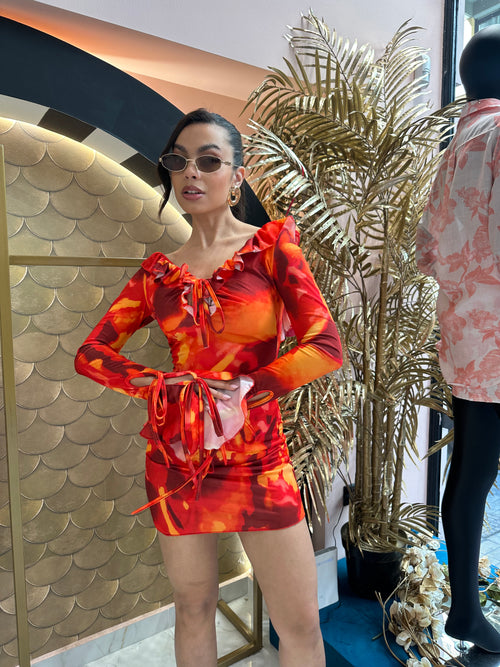 Hawai red dress