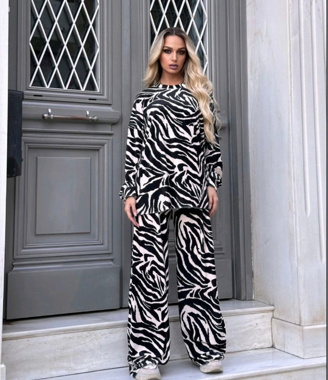 Zebra velvet set