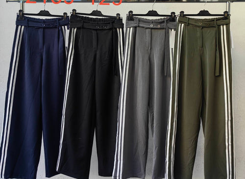 Line belt pant