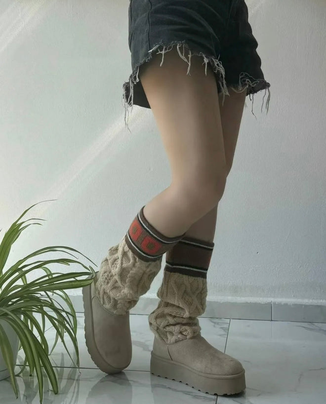 beige karma boots