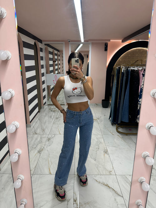Blue Strassy Jean