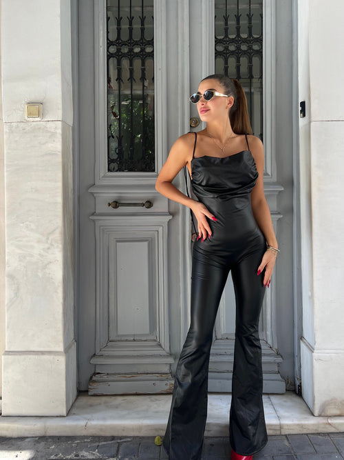 Leather jumpsuit