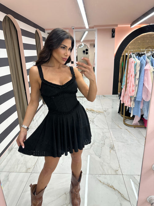 Black angel dress