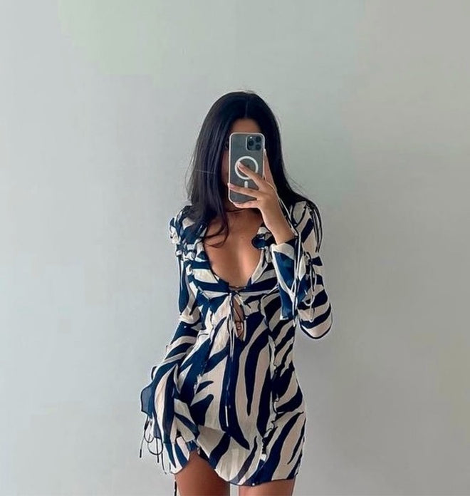 Zebra mini dress