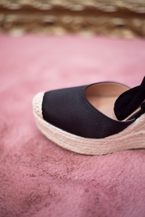 Sandy Platforms - Black/Orange