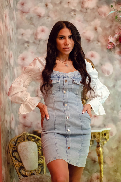 Light Blue Denim Dress