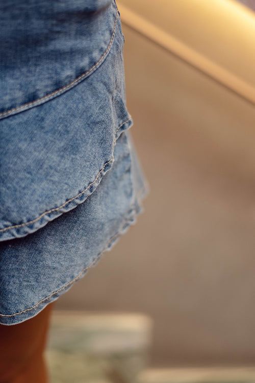 Denim Mini Skirt