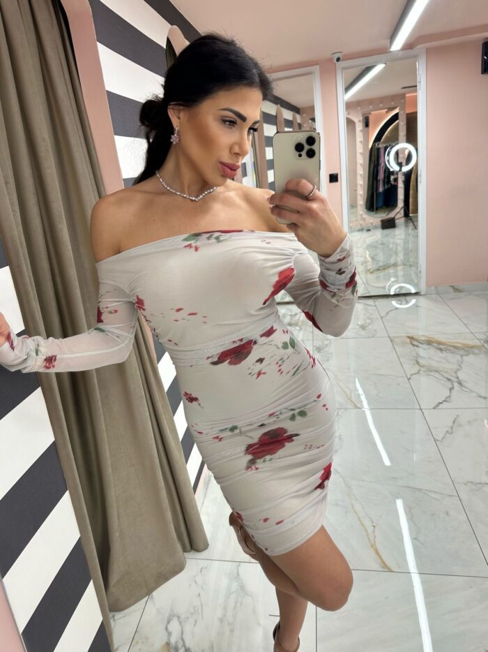 Flower white dress - Image 3