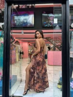 Cuba light brown dress - Image 2