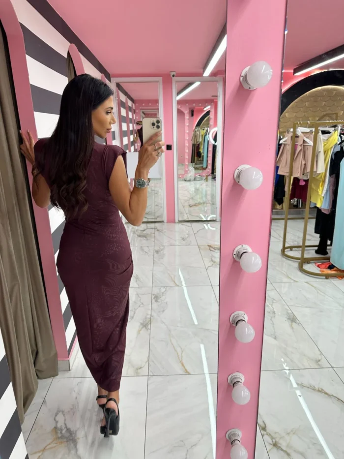 Burgundy Φόρεμα - Image 2