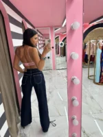 Dark Denim Lace-Up - Image 2