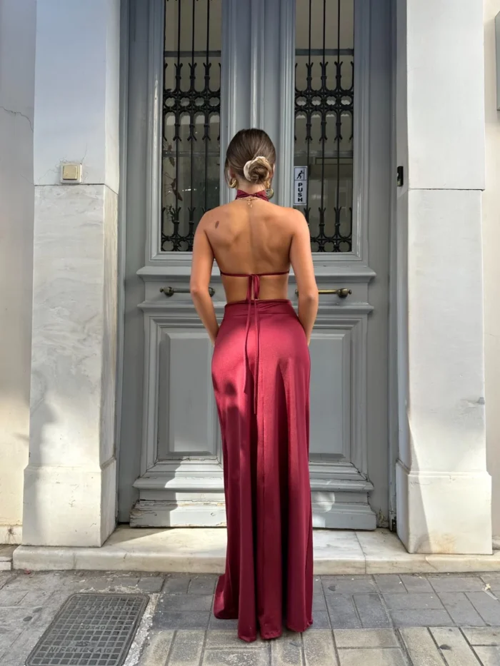 Divine Cut-Out Maxi – Μπορντό - Image 2
