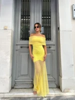 Mesh Illusion Maxi – Κίτρινο