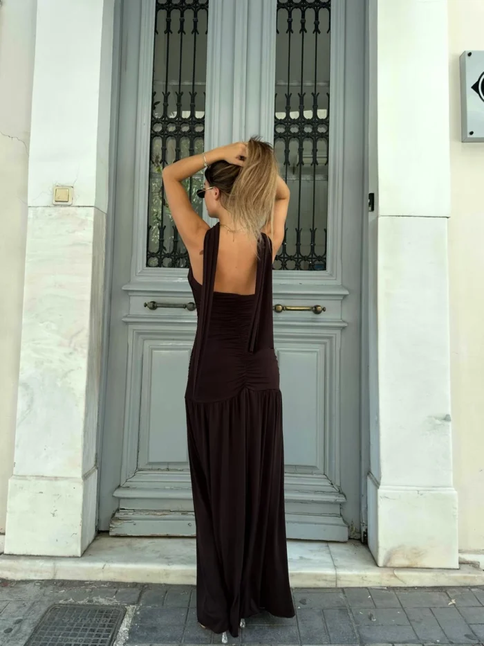 Chic Scarf Maxi – Καφέ - Image 2