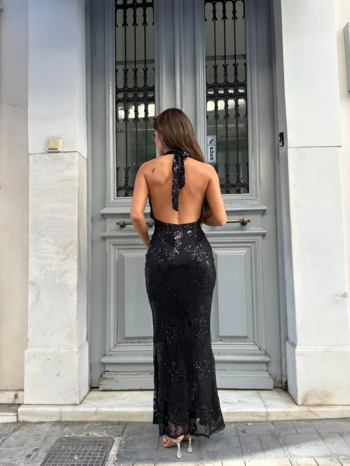 Black Starry Night Dress - Image 2