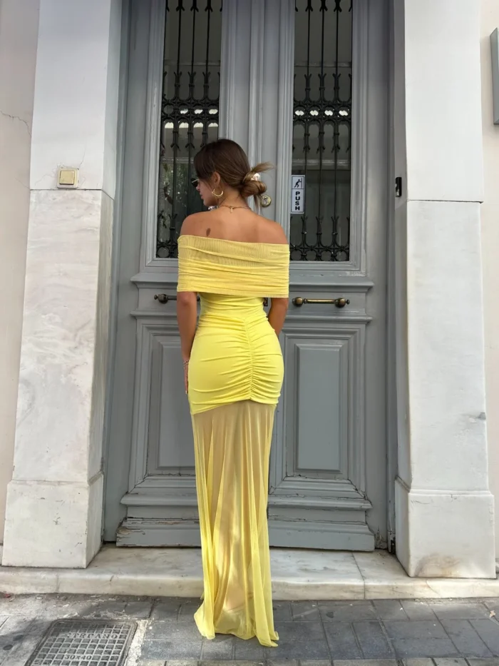 Mesh Illusion Maxi – Κίτρινο - Image 2
