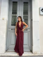 Burgundy Passion Maxi Dress