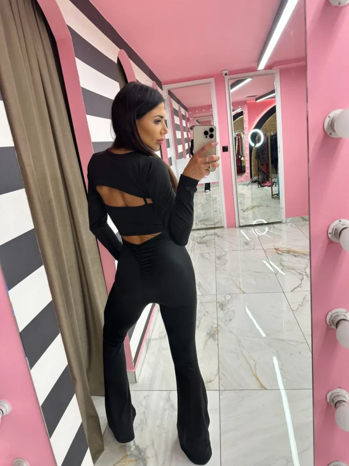Black Cut–Out Jumpsuit - Image 2