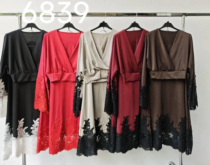 Satin Lace Evening Set - Image 2