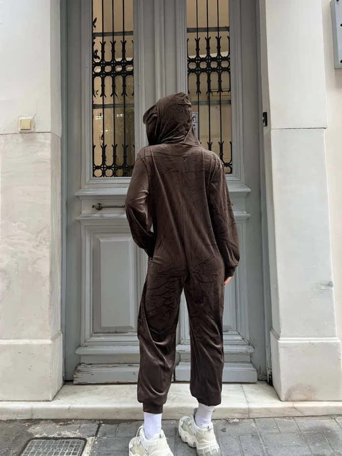 Mocha Velvet Jumpsuit - Image 2