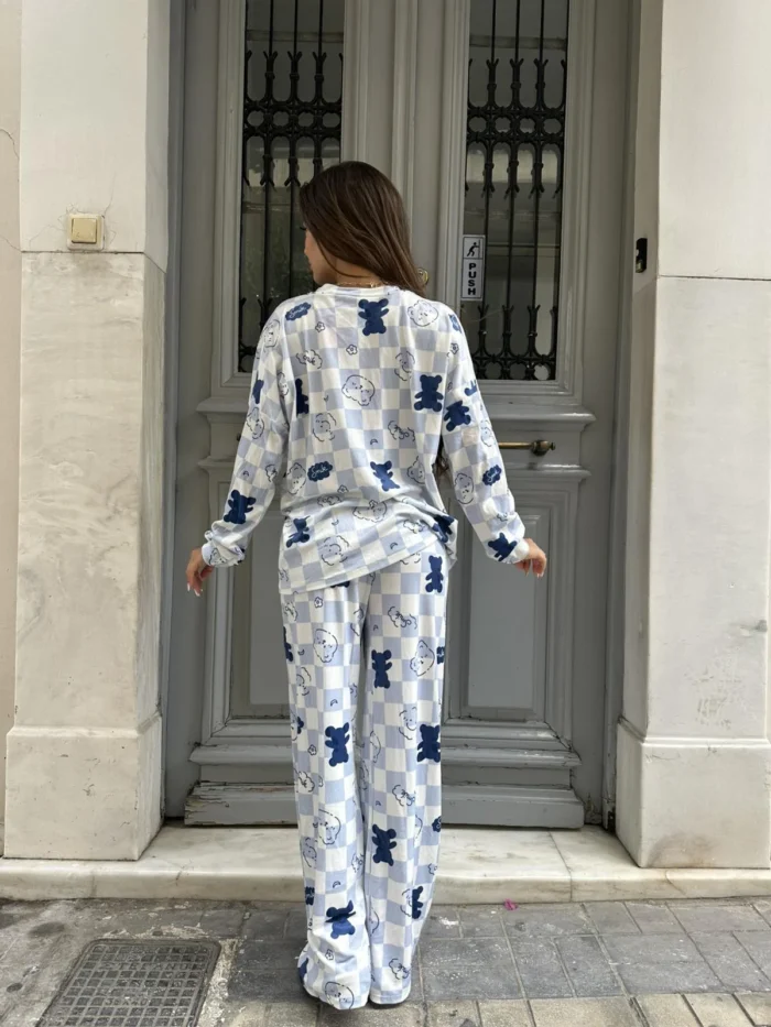 Blue Check Teddy - Image 2