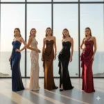 Maxi Strapless Sequin Dress