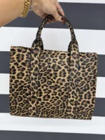 Leopard Chic Tote Bag - Image 3