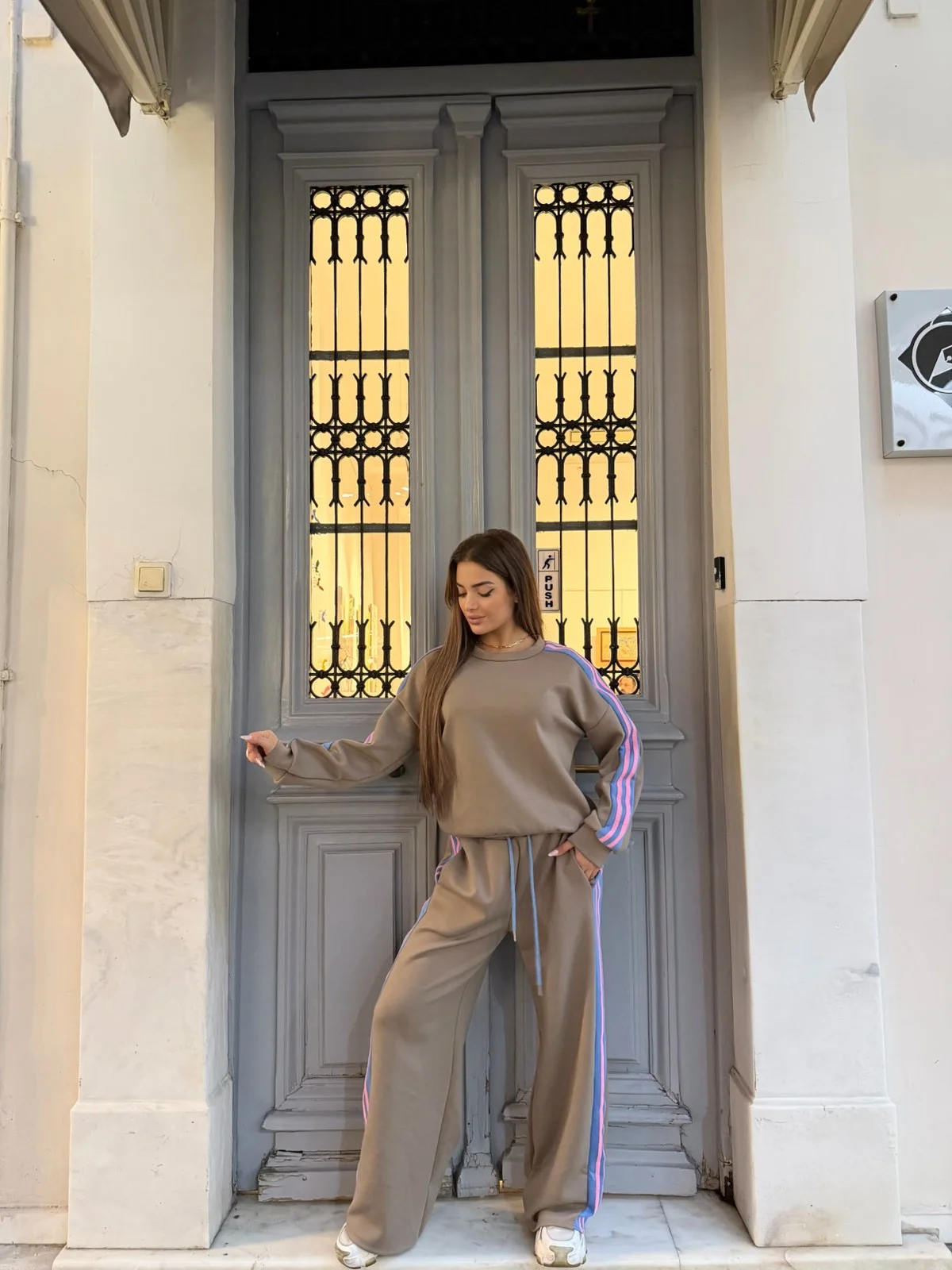 0-02-05-05e18589b00cedfd9afe0af3df74958e3f7bebc1fd776c0c148567701b197701_2220b1e22c0 Soft Mocha Tracksuit - Image 1