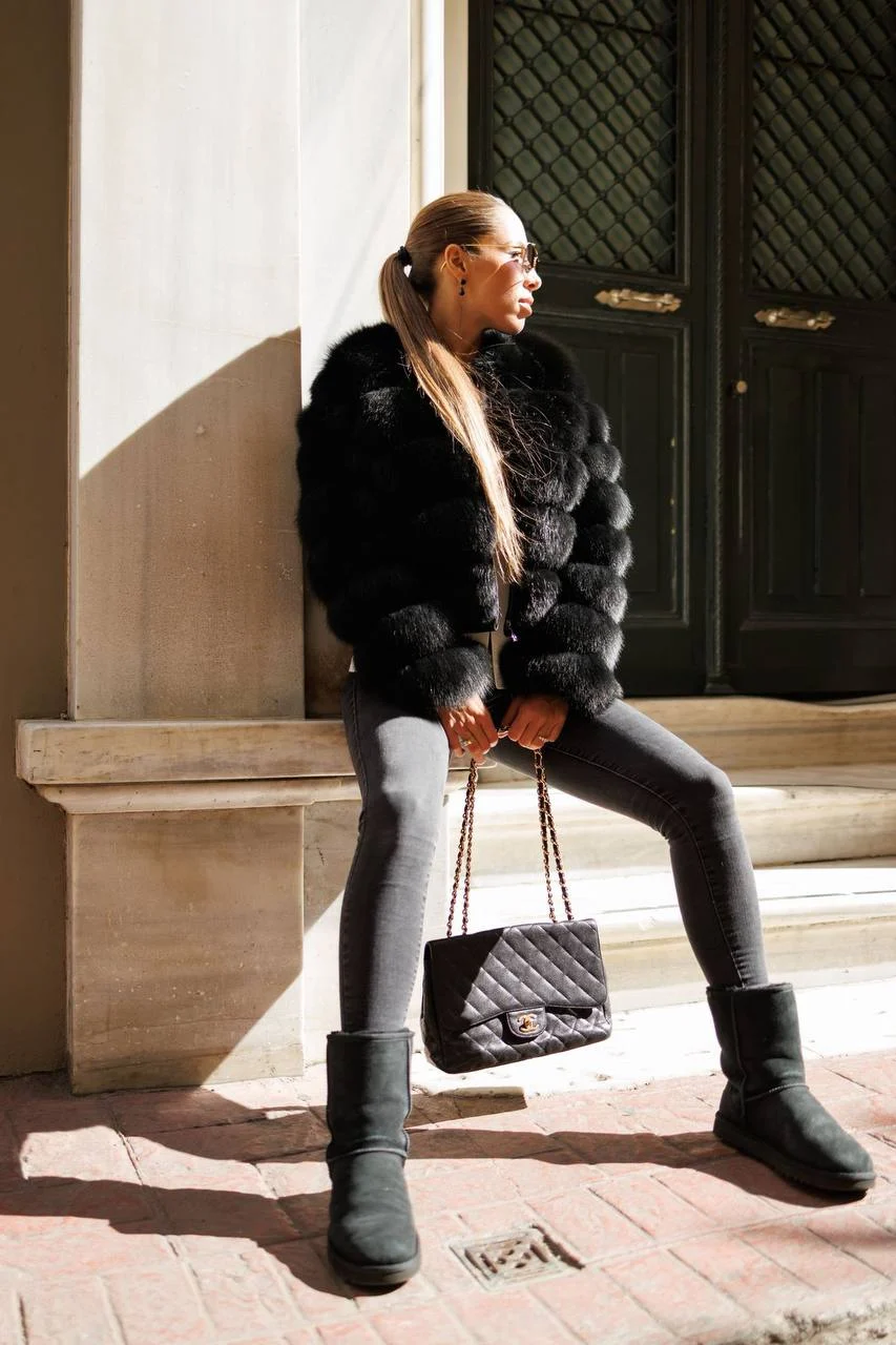 0-02-05-0b17087f8aefc55bbc41cd67f9ec7c4cd0f0fce9469e686c343bab9968ecedcf_22371e5c7e3 Midnight Queen Fox Fur Jacket - Image 1