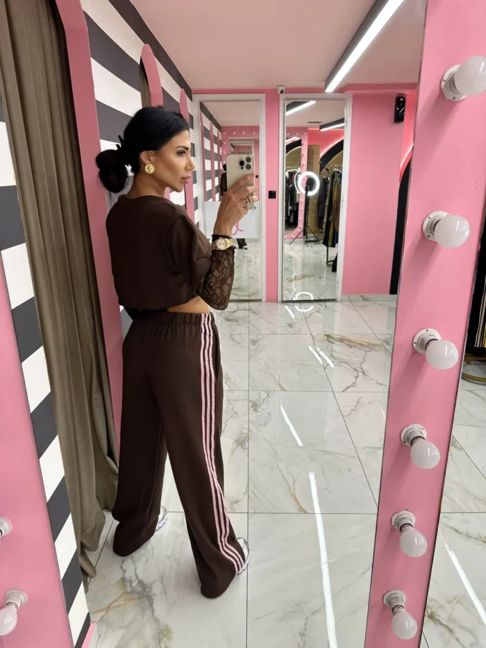 Choco Rose Track Pants - Image 3