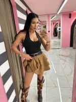 Camel Waves Skirt-Shorts - Image 2