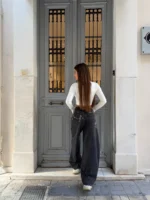 Paint Effect Cargo Jeans - Image 2