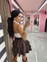 Mocha Breeze Skirt-Shorts - Image 3