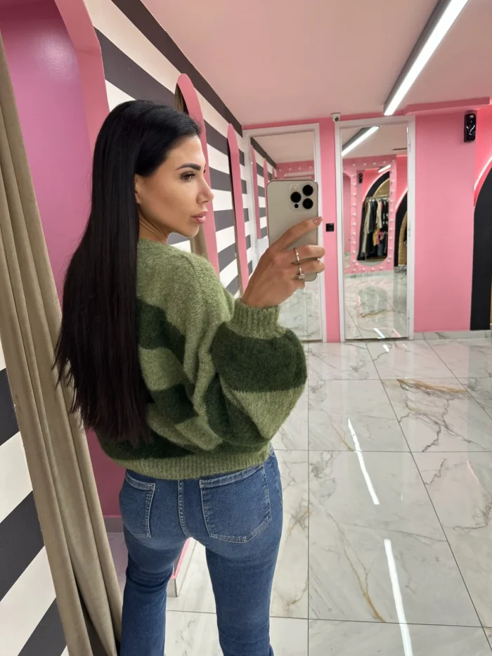 Forest Stripes – Πράσινο / Λαδί - Image 2